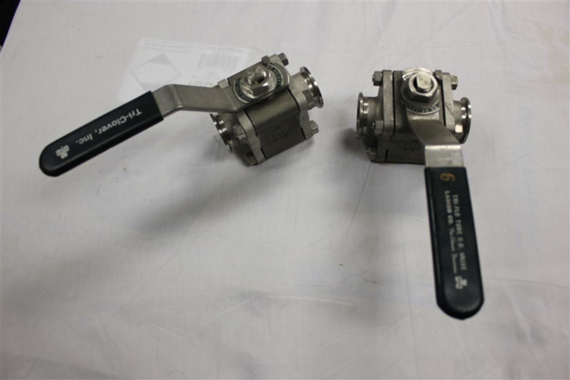 Two (2) Used S/S Ladish Two-Way Sanitary Ball Valves