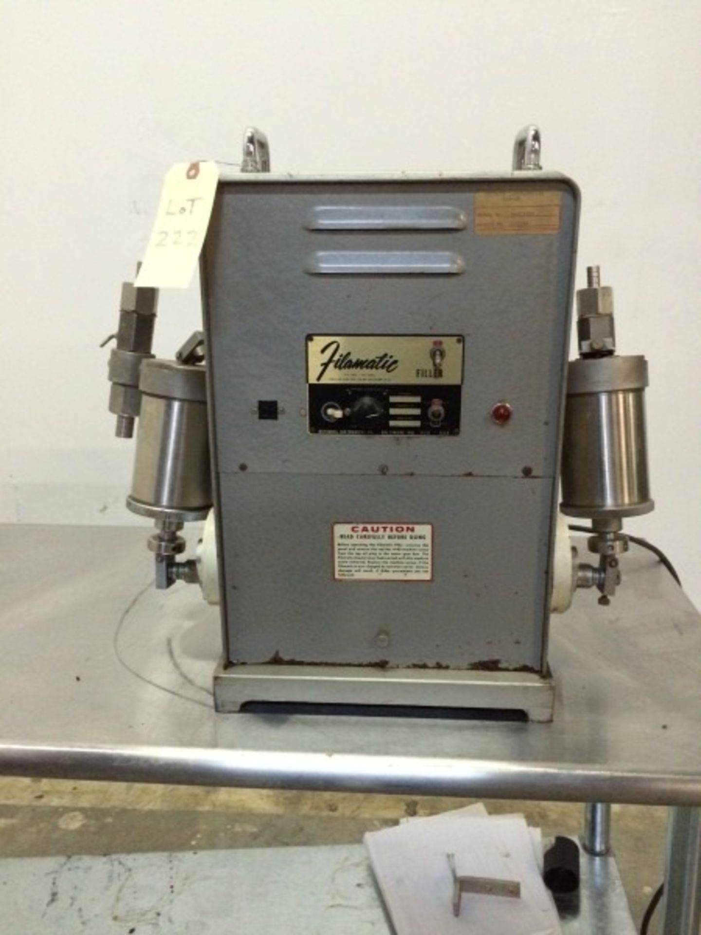 Used Filamatic DAB-16 Semi-Automatic Table Top Filler - Image 2 of 3