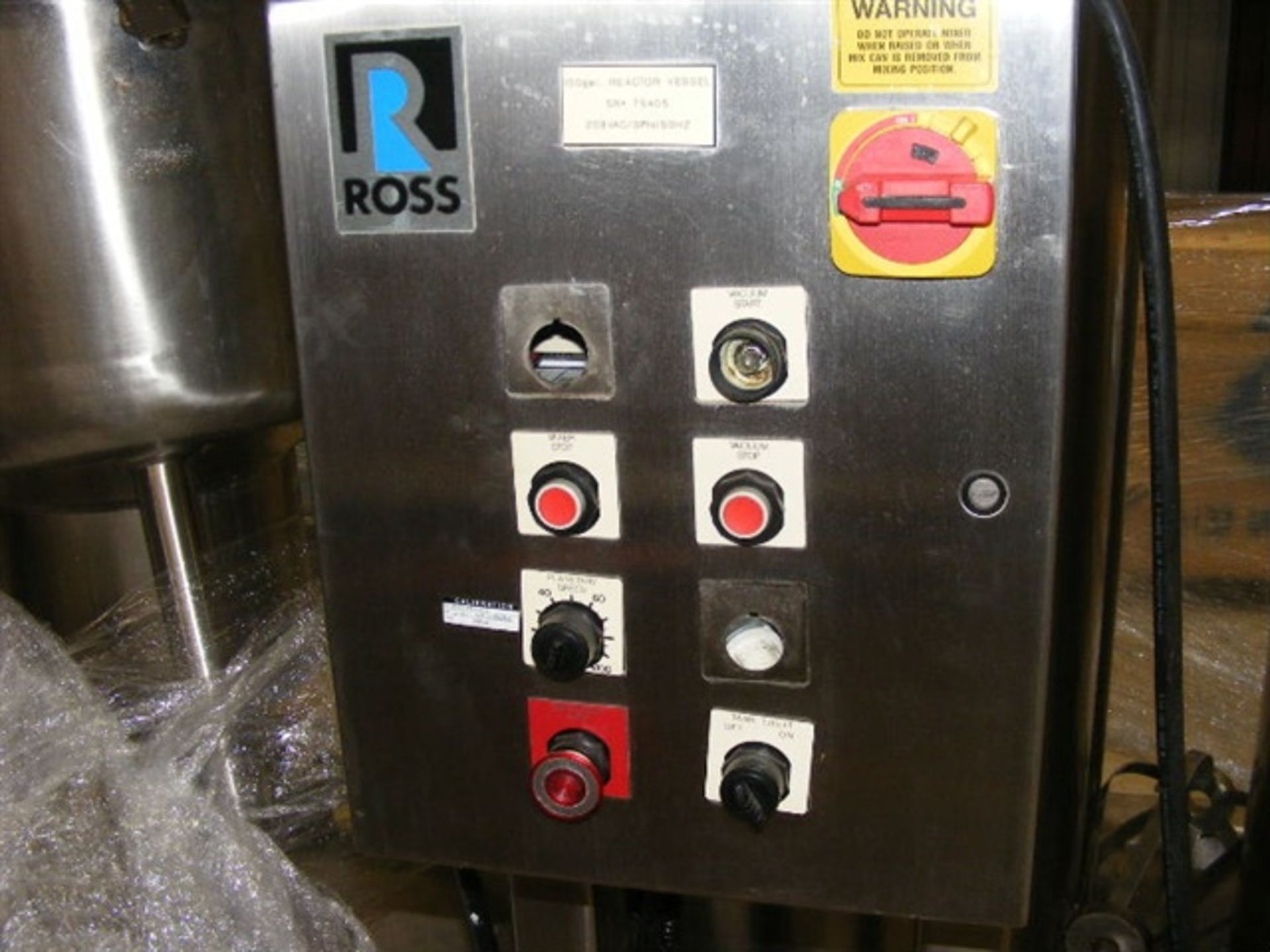 Used ROSS model RVMS-100 Pharmaceutical Mixing Reactor - Image 5 of 7