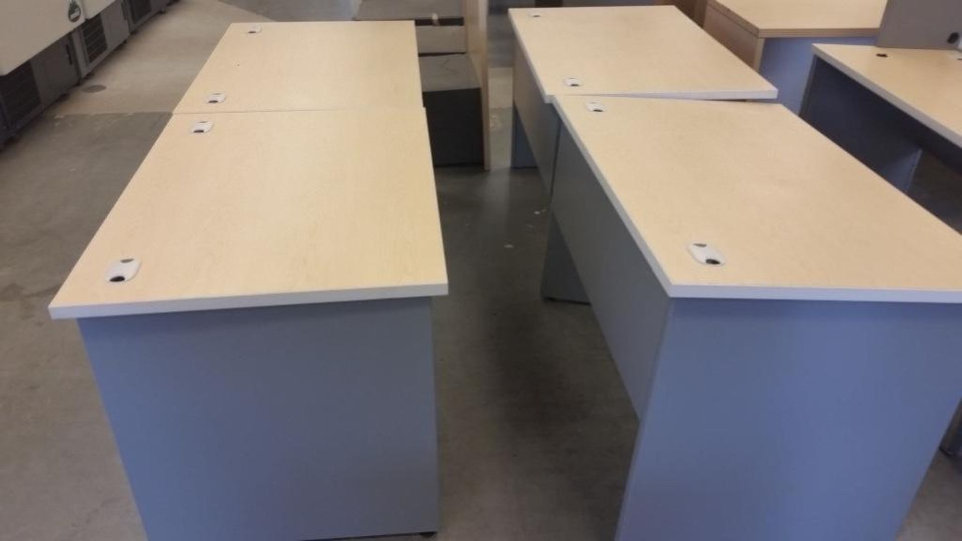 Lot of (2) Allsteel office desks Approx. dimensions 6'W 2'D 3'H - Image 2 of 2