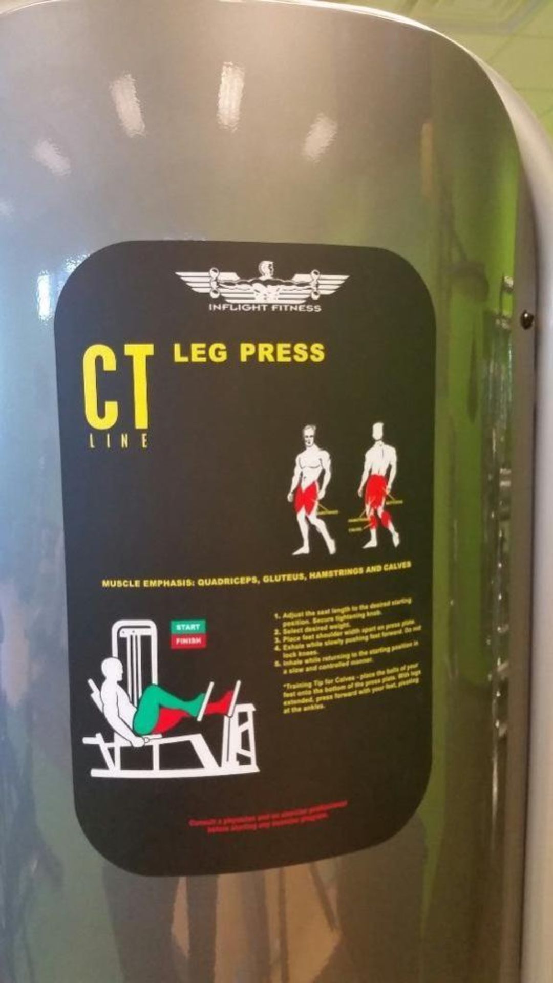 Inflight CT Leg Press (this lot is located at 737 N 5th Street, Richmond, VA) - Image 2 of 2
