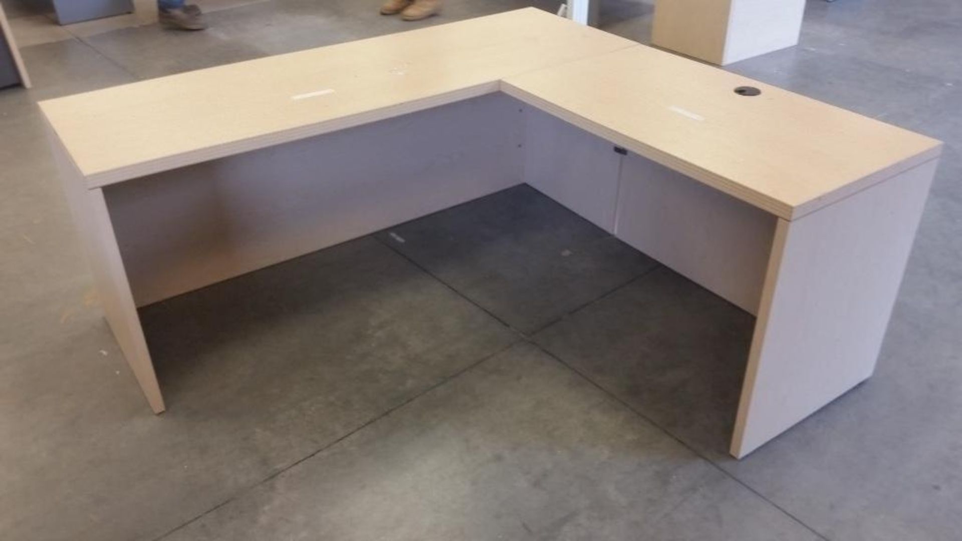 Allsteel L-Shape office desk Approx. dimensions 5'x4'(L-shape) x 3'H x 2'D