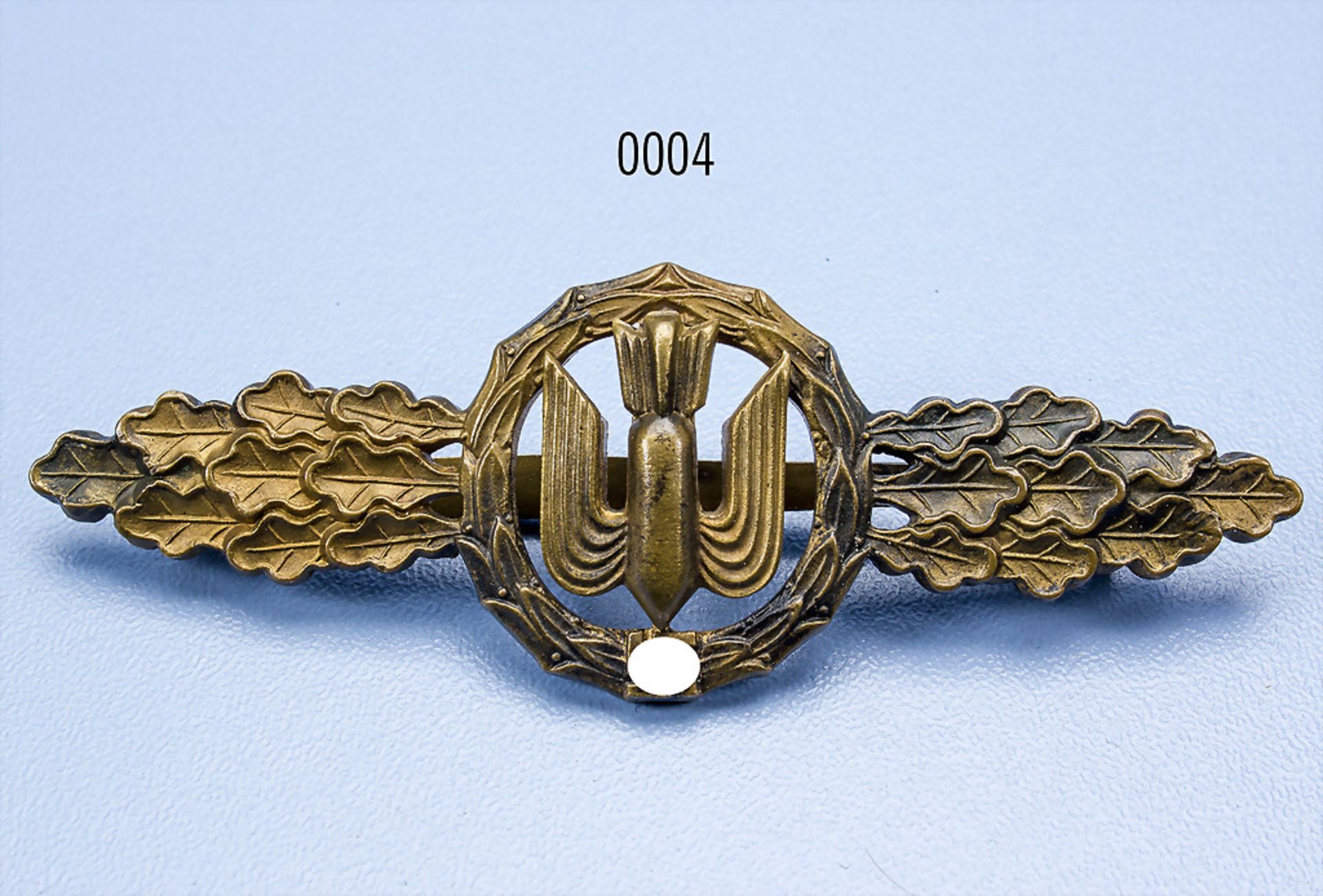 Frontflugspange für Kampfflieger in Bronze, Buntmetall, Hersteller R.S.S., guter Zustand mit