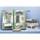 Einsteck-Fotoalbum eines Soldaten im Eisenbahn-Regiment Nr. 3 (Hanau) mit 326 Fotos und