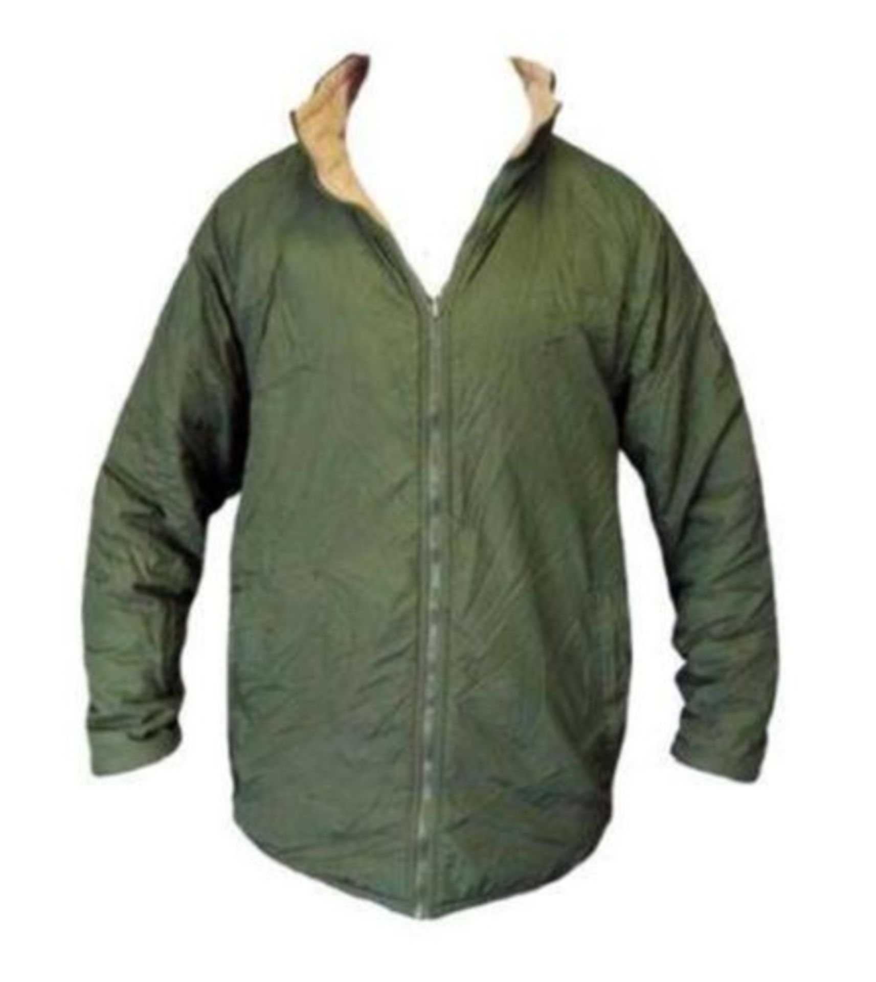 5 x Soft Thermal Reversible Over Jacket - Olive Green - Large - NEW
