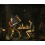 Unbekannter MeisterNiederlande, 17. Jh. Beim Kartenspiel im Wirtshaus. Öl auf Holz, punktuelle