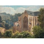 Carl August H. Oesterley1839 Göttingen - 1930 Hamburg Werner Kapelle in Bacherach. 1864. Öl auf