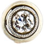Anstecknadel mit Diamantsolitärum 1920 585-er Rotgold, ca. 1,5 g. Schlichte Anstecknadel mit