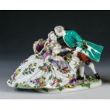 "Die glückliche Familie"Meissen, um 1850  -  nach einem Modell von J.J. Kaendler Auf annähernd