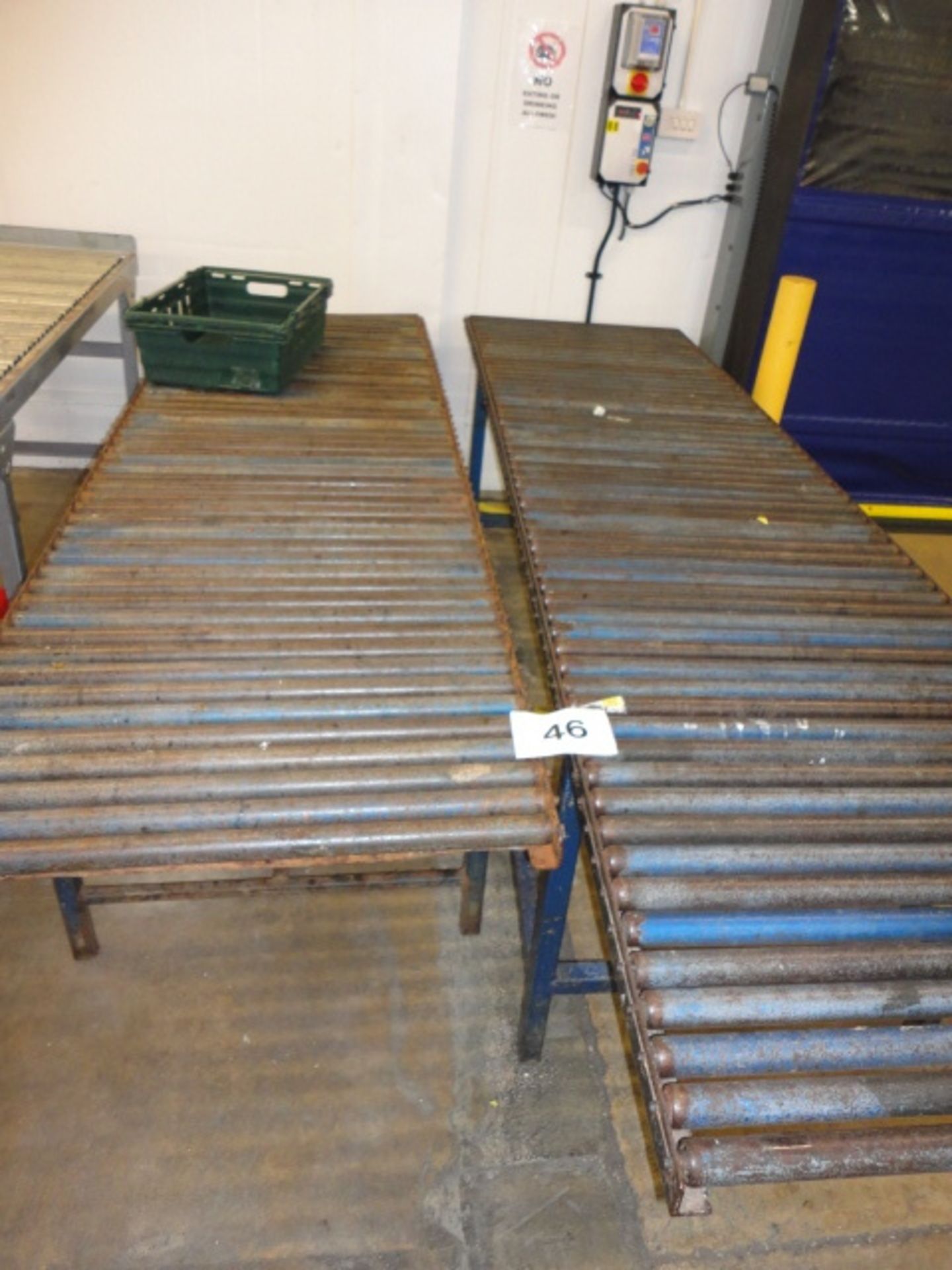 2 x roller conveyors. Approx 2500mm x 800mm & 3000mm x 800mm wide LIFT OUT CHARGE £10.00