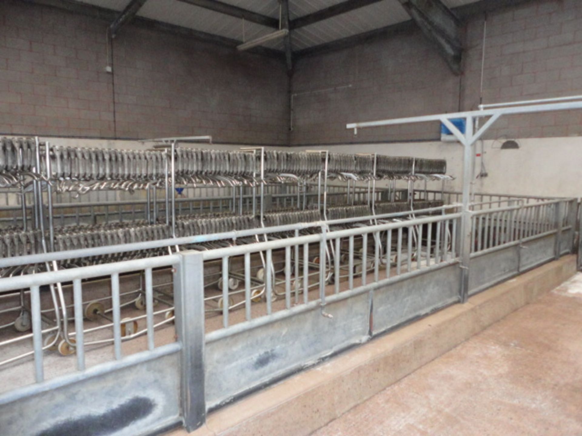 Lairage all steel work pens water sprays etc  The panels are 900mm x 2900mm 34 total, 6 900 x 650.