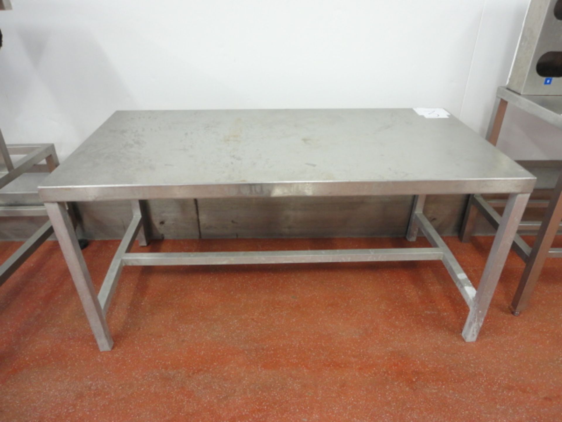 Table s/s, approx. 1500mm x 750mm LIFT OUT £20