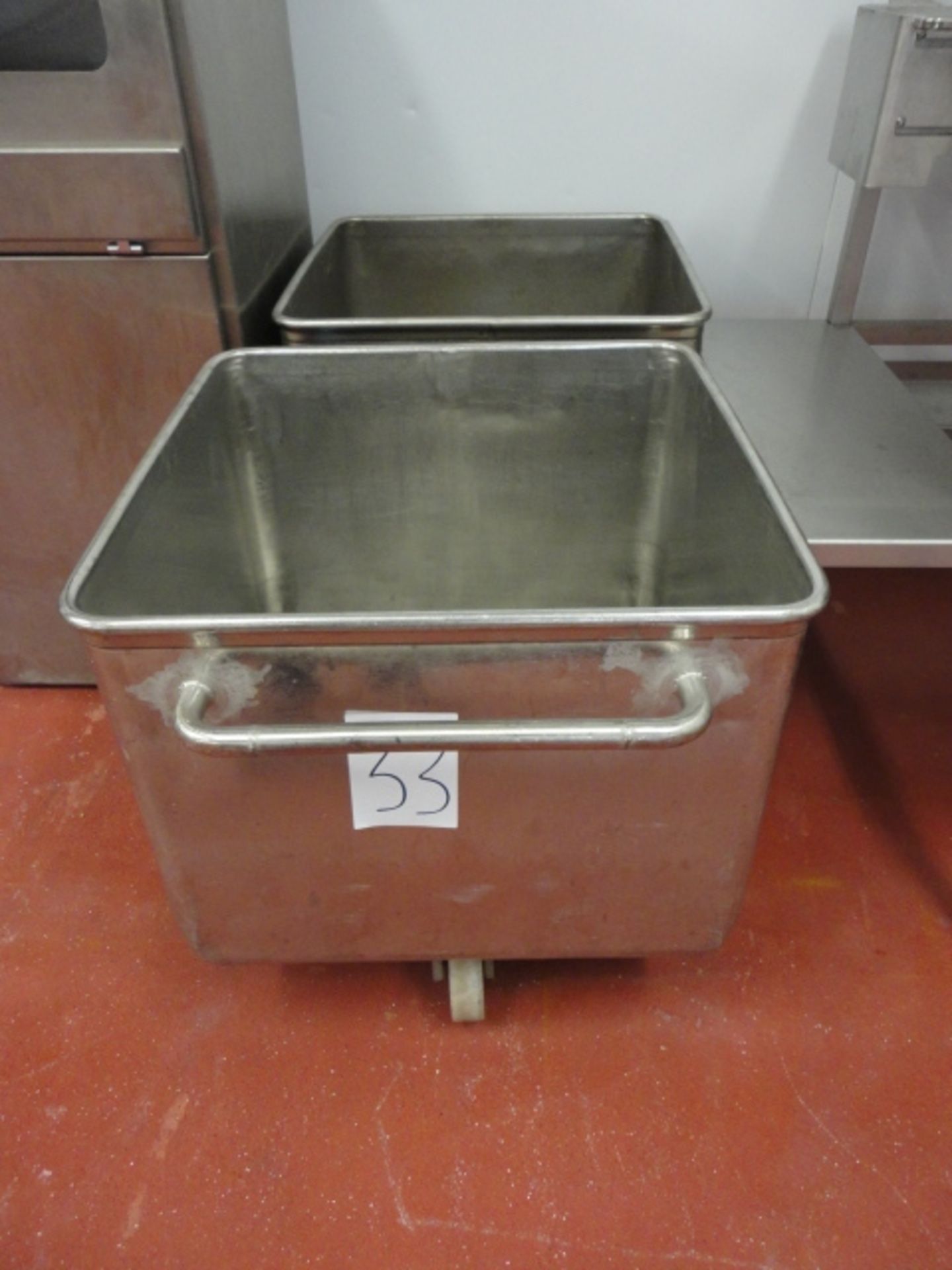 2 X 200LTR TOTE BINS ALL S/S LIFT OUT £5