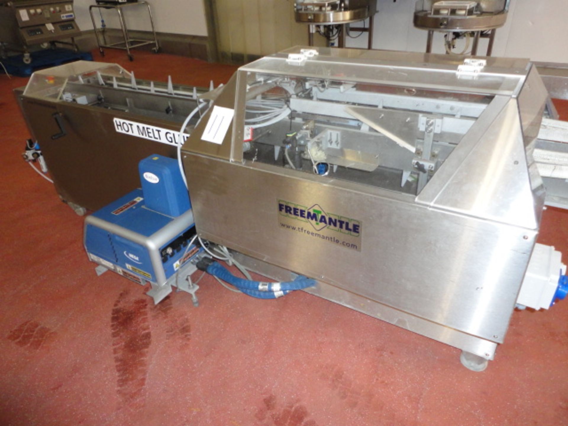 Freemantle 2 flap Carton Sealer model SO5, totally S/s with Nordson glue box LIFT OUT £45