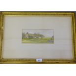 D. West Farmhouse Watercolour Signed and dated, 188822 x 10cm