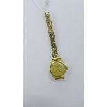 Lady's vintage 18ct gold cased International Watch Company automatic wristwatch, the dial with