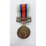 Operational Service Medal with Afghanistan bar and ribbon, awarded t M. Dunnett