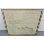 Early 19th century hand coloured map - Charte von Senegambien, Nigrittien and Guinea, by IC.M