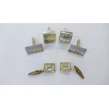 Three pairs of vintage cufflinks (3)