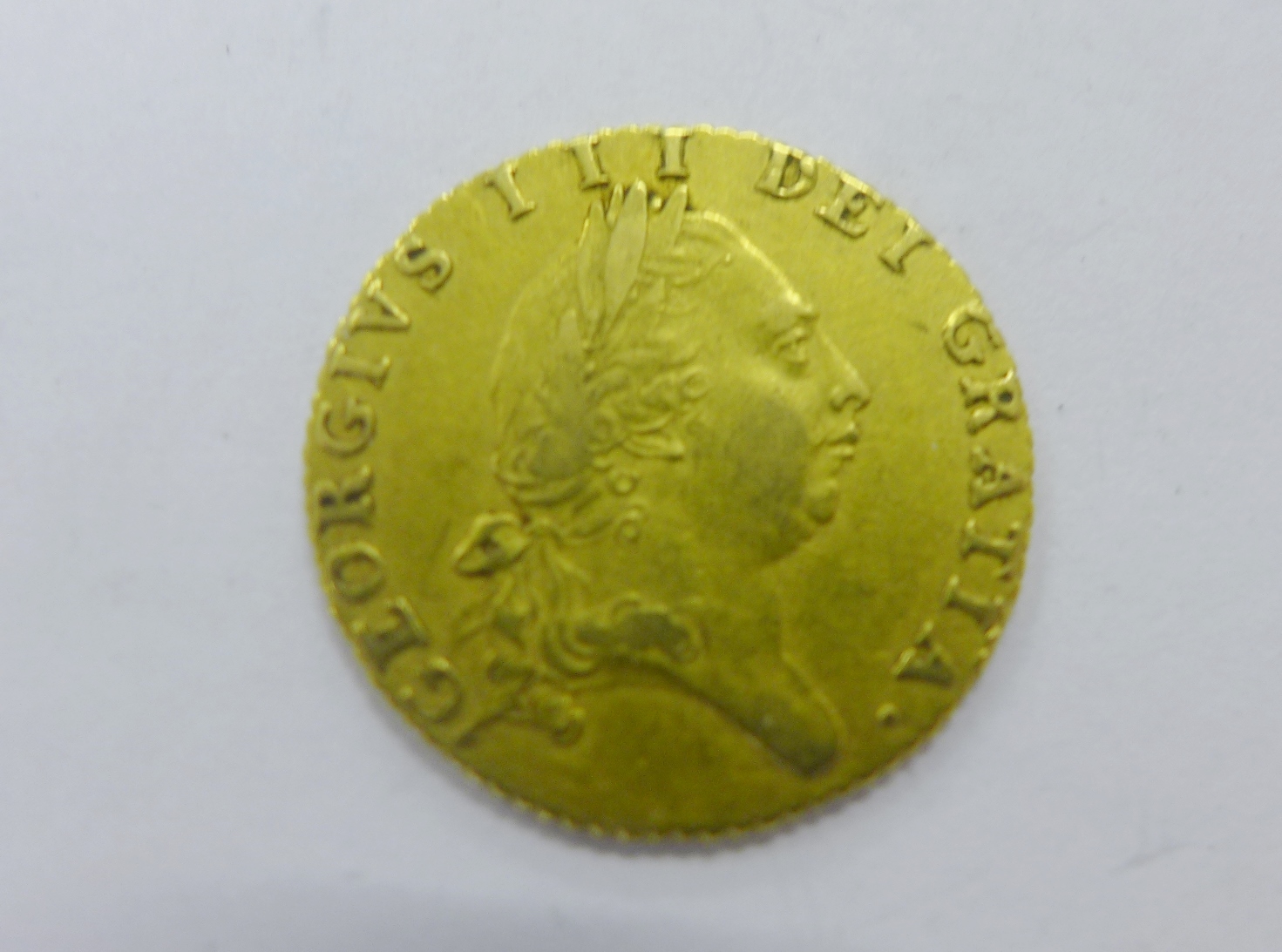 George III gold spade guinea, dated 1787