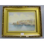 J.B. McNab Pittenweem  Watercolour Signed and dated 1907, in glazed and giltwood frame 35 x 25cm