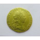 George III gold quarter guinea, dated 1762