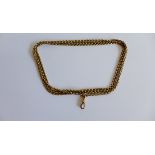 9 carat gold guard chain, approximately 73cm long