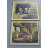 Two framed prints to include Old English Charm and Enduring Charms (2)