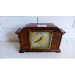 A burr walnut Elliot mantle clock,  22 x 14 cm