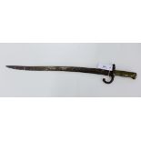 A 19th century French bayonet, 69 cm long