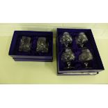 Edinburgh boxed crystal sets to include cognac and whisky tumblers (a lot)