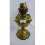 Brass oil lamp