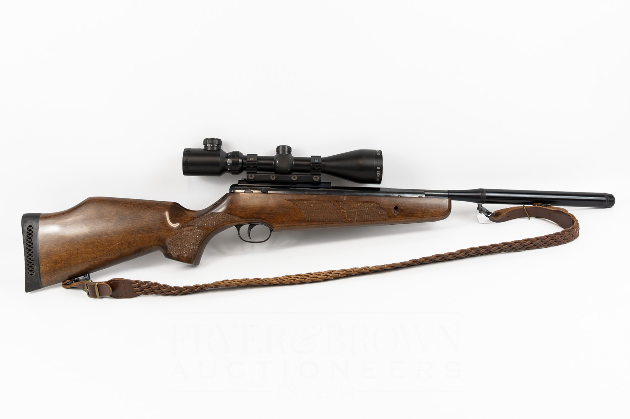 A BSA Lightning SE, break barrel .177 air rifle with recoil absorbing butt pad, ambidextrous beech