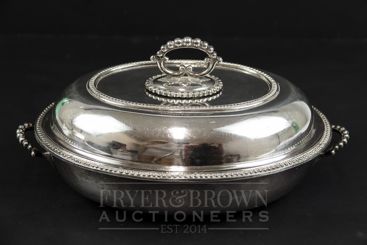 Three silver plated tureens with covers, various dates and makers including Mappin & Webb (3) - Image 8 of 10
