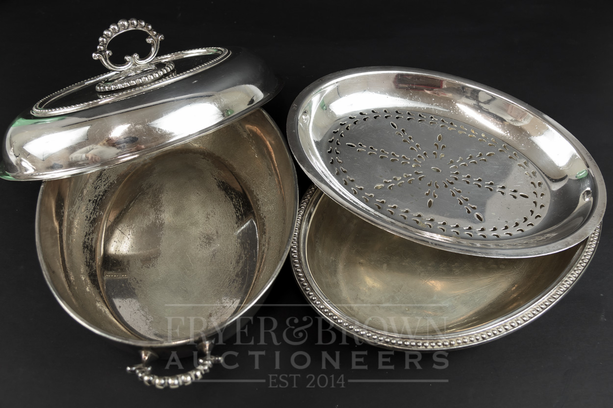 Three silver plated tureens with covers, various dates and makers including Mappin & Webb (3) - Image 10 of 10