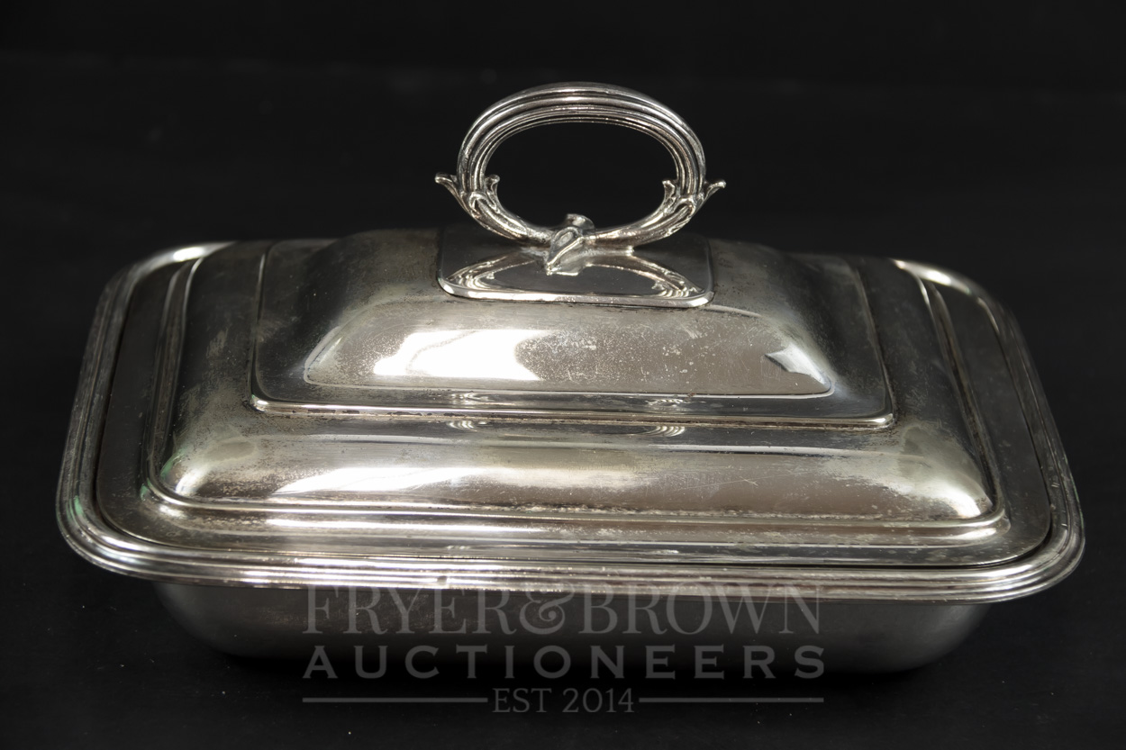 Three silver plated tureens with covers, various dates and makers including Mappin & Webb (3) - Image 4 of 10