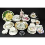 A quantity of ceramics, including Royal Worcester and Foley
