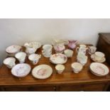 A collection of Sunderland lustre decorated tea & coffee wares; and items of Staffordshire porcelain