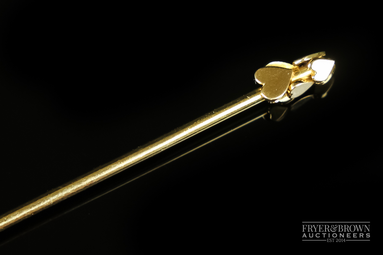 A most unusual Lovers 18 carat gold Champagne swivel stick , designed by John Siddely , the yellow - Image 3 of 3