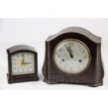 A Smiths bakelite clock, English; and a Smiths Enfield bakelite clock (2)