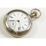 A Waterbury Series 1 pocket watch, 'The Trump', USA, c1890, with Duplex escapement
