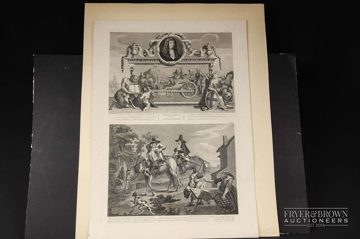 William Hogarth - Illustrations for Samuel Butler's Hudibras, twelve engraved plates (12) - Image 2 of 8