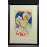 Jules Cheret - Alcazar d'ete, Lidia, printed in colours by Chaix, Paris, a red haired woman