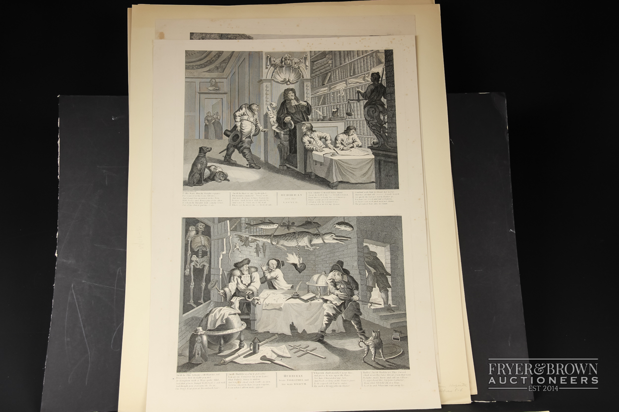 William Hogarth - Illustrations for Samuel Butler's Hudibras, twelve engraved plates (12) - Image 5 of 8