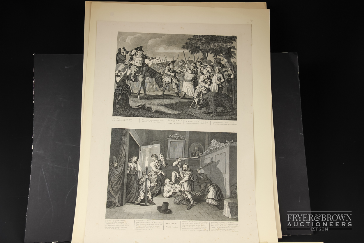 William Hogarth - Illustrations for Samuel Butler's Hudibras, twelve engraved plates (12) - Image 3 of 8