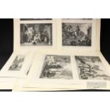 William Hogarth - Illustrations for Samuel Butler's Hudibras, twelve engraved plates (12)