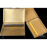 Two vintage chrome cigarette cases (2)