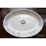 A 19th century oval platter in 'Olympia' pattern