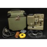 A 1950s cine-projector, cased