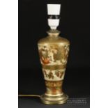 A Japanese Satsuma vase, richly decorated in gilt with the Seven Gods of Fortune, or Shichi Fukujin,